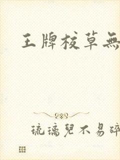 王牌校草无限爱
