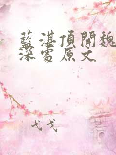 蓝湛顶开魏婴的深处原文