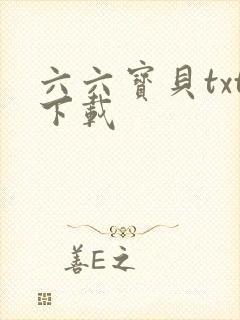 六六宝贝txt下载