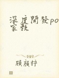 深度开发pop家教