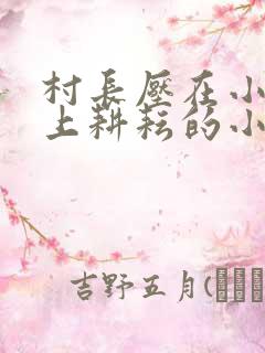 村长压在小娥身上耕耘的小说