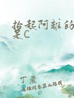 抬起阿离的腿就是C
