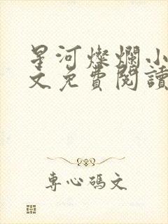 星河灿烂小说全文免费阅读