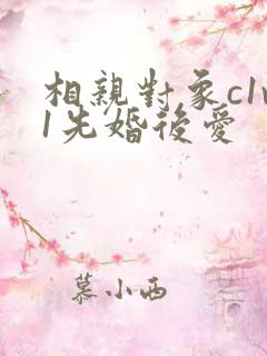 相亲对象c1v1先婚后爱