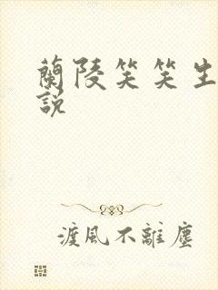 兰陵笑笑生的小说