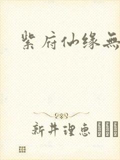 紫府仙缘无弹窗