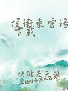 侯卫东官场笔记 下载