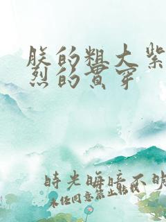 朕的粗大紫红猛烈的贯穿