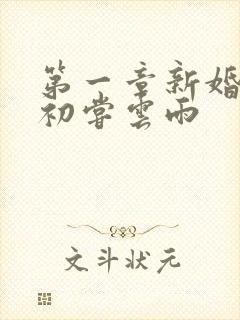 第一章新婚少妇初尝云雨