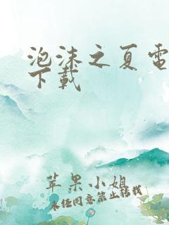 泡沫之夏电视剧下载