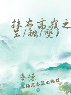 抹布高岭之花(生/触/双)