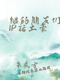 继的朋友们SVIP话土豪