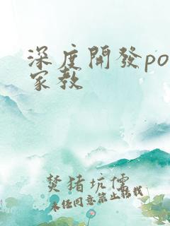 深度开发pop家教