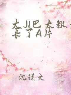 大JI巴太粗太长了A片