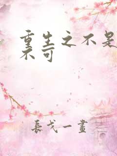 重生之不是非你不可