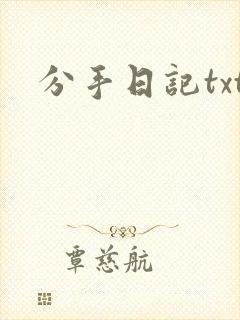 分手日记txt