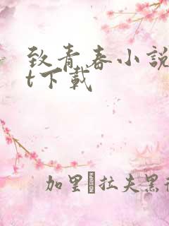 致青春小说txt下载