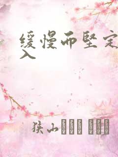 缓慢而坚定的刺入