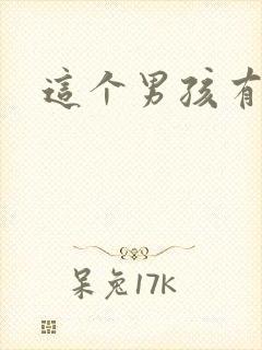 这个男孩有点野