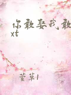 你敢娶我敢嫁txt