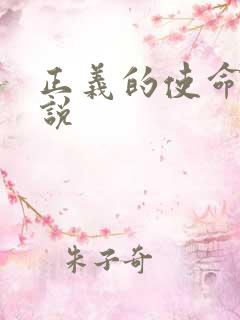 正义的使命 小说