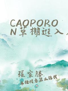 CAOPORON草棚进入在线观看