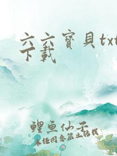 六六宝贝txt下载