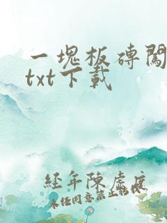 一块板砖闯仙界txt下载