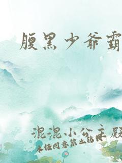 腹黑少爷霸道爱