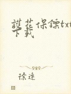 护花保镖txt下载