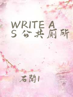 WRITE AS 公共厕所