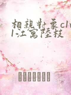 相亲对象c1v1江寓陆枝