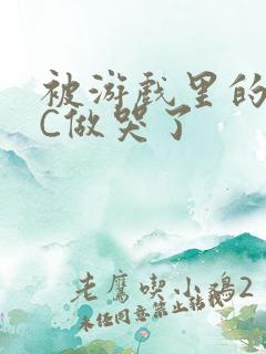 被游戏里的NPC做哭了