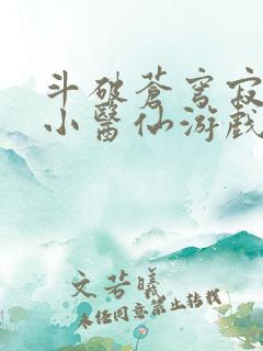 斗破苍穹寂寞的小医仙游戏世界