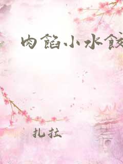肉馅小水饺小说