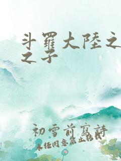 斗罗大陆之七怪之子