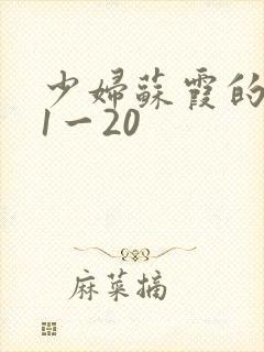 少妇苏霞的沉沦1一20