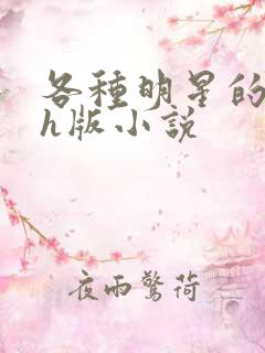 各种明星的综艺h版小说