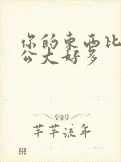 你的东西比我老公大好多