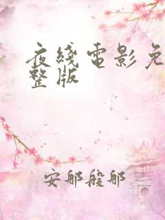 夜线电影免费完整版