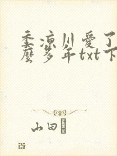 季凉川爱了你这么多年txt下载