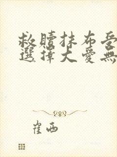 救赎抹布受的我选择大爱无疆