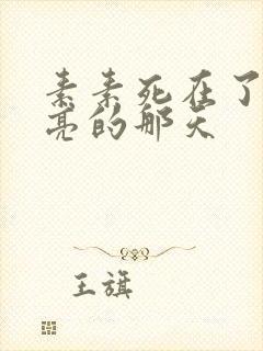 素素死在了最漂亮的那天