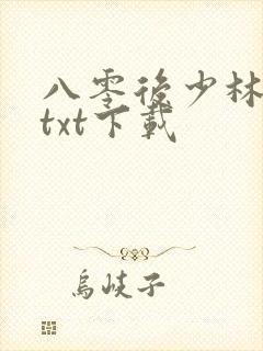 八零后少林方丈txt下载