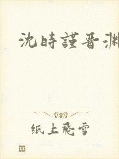 沈时谨晋渊小说