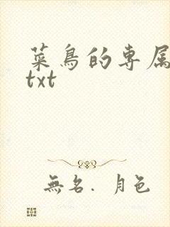 菜鸟的专属大神txt