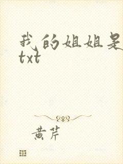 我的姐姐是美女txt