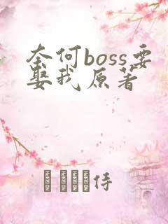 奈何boss要娶我原著