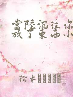 当陆沉往你里面放了东西小玩具