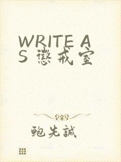 WRITE AS 惩戒室